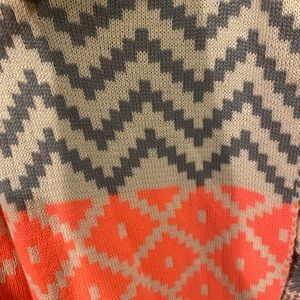 multicolored cardigan